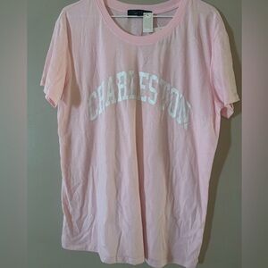 Charleston Graphic Tee - Pink
